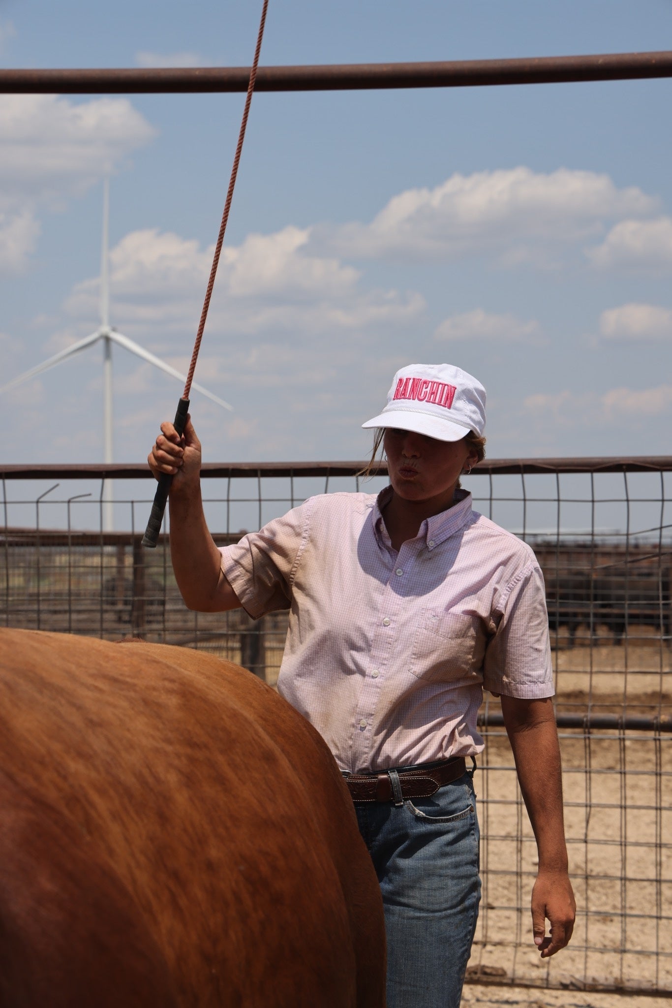 Ranchin Hot Pink Cap