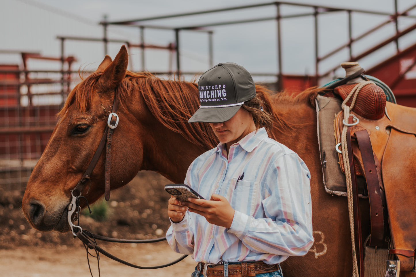 Olive/Hunter Green Classic Registered Ranching Cap