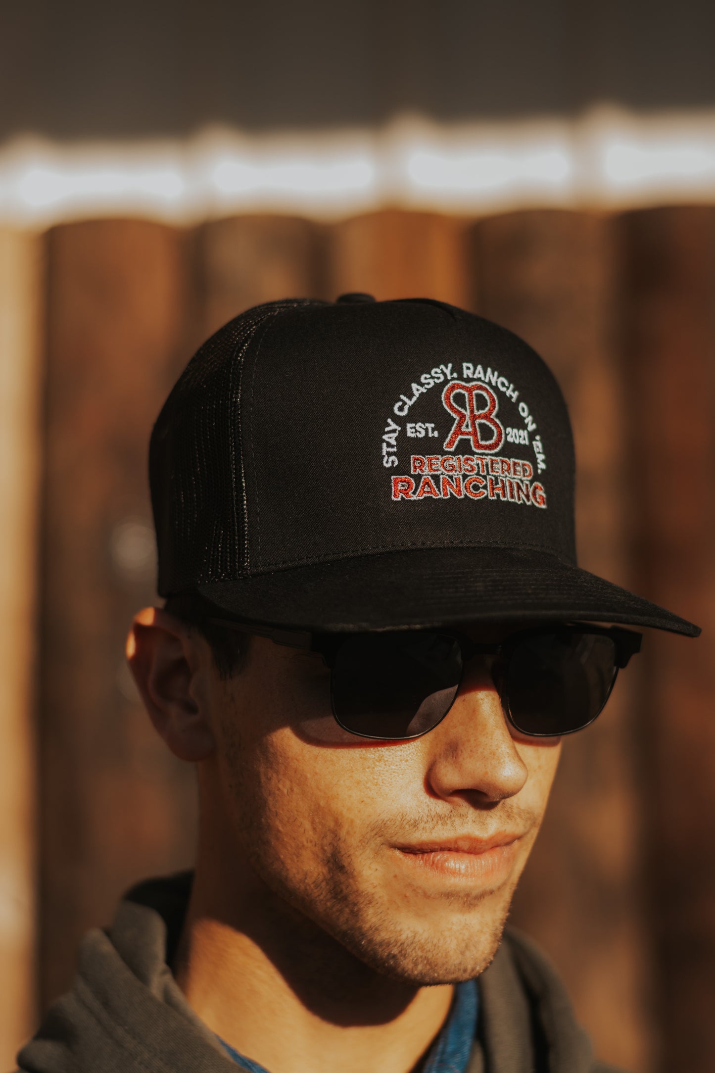 Registered Ranching Branded Black Cap