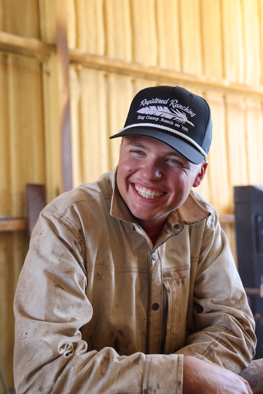 Registered Ranching Feathered Roper Cap