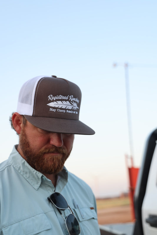 Classic Feathered Ranching Cap