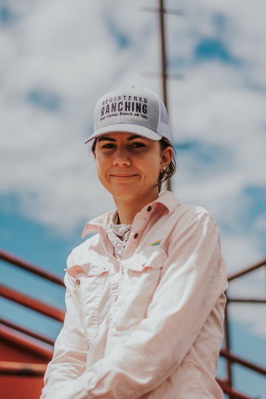 Grey Classic Registered Ranching Cap